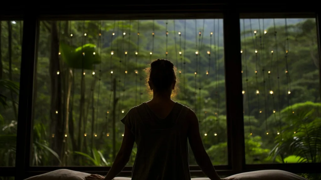 Practicing meditation in nature  