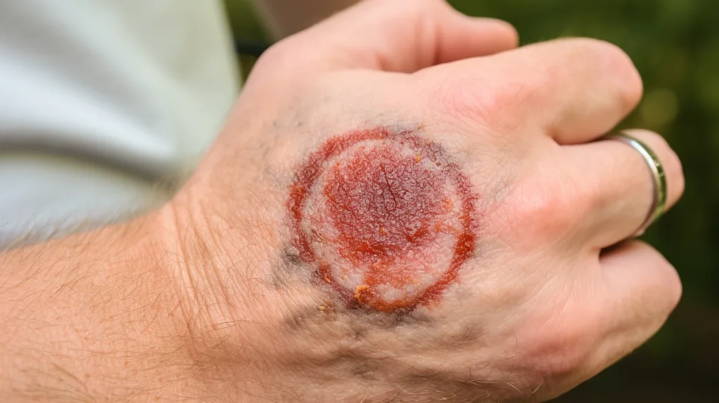 A rash signaling Lyme disease 