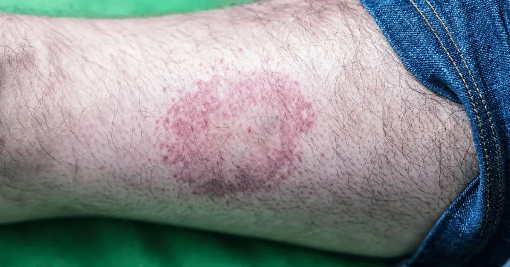 A indication of Lyme disease 