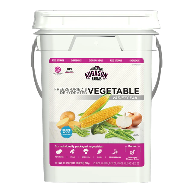 Freeze-Dried Vegetable Variety Pail