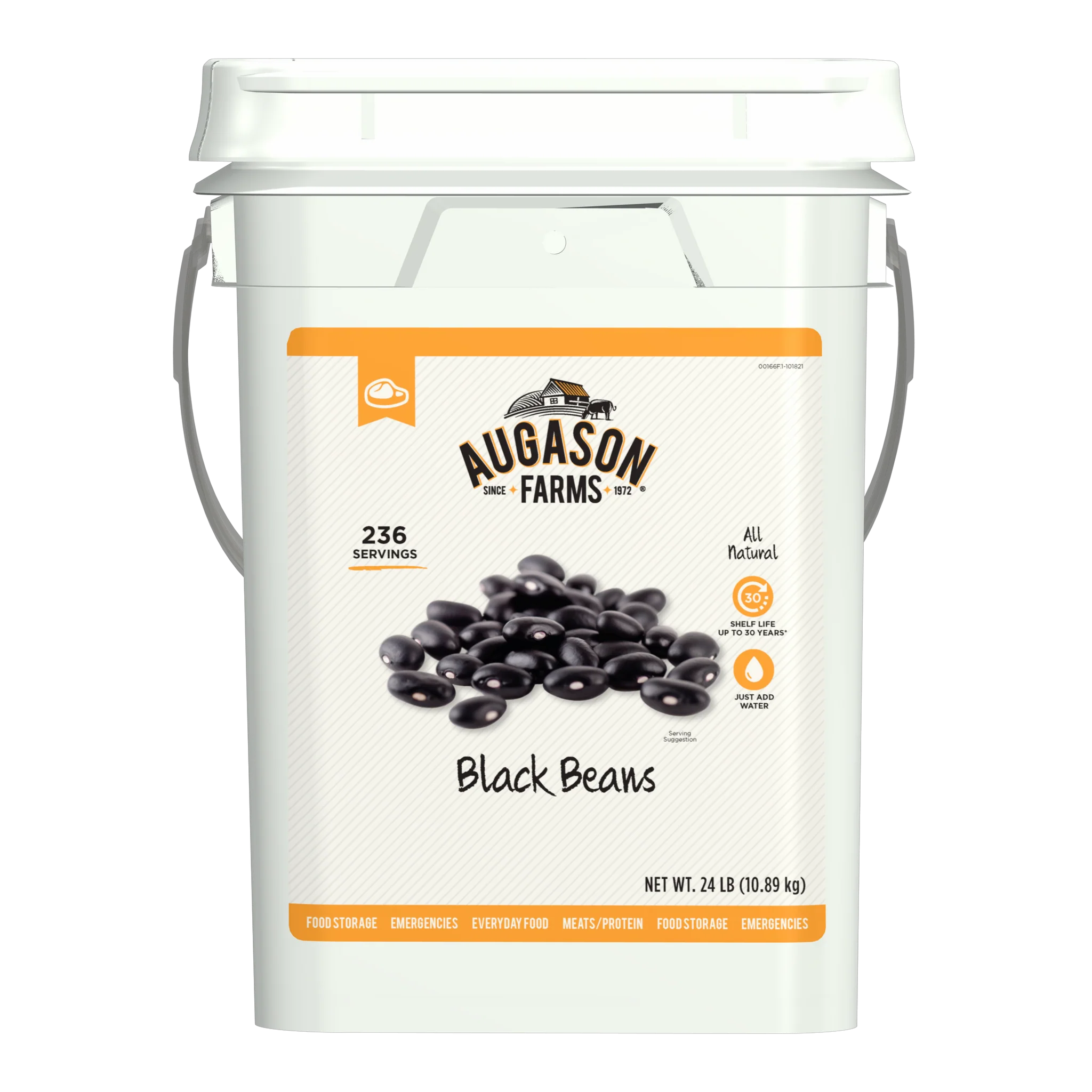 Black Beans Emergency Bulk Food Storage