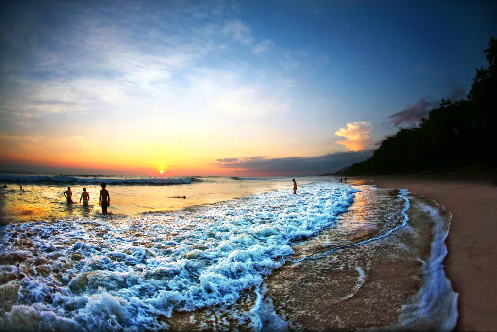 Sunset at Montezuma beach