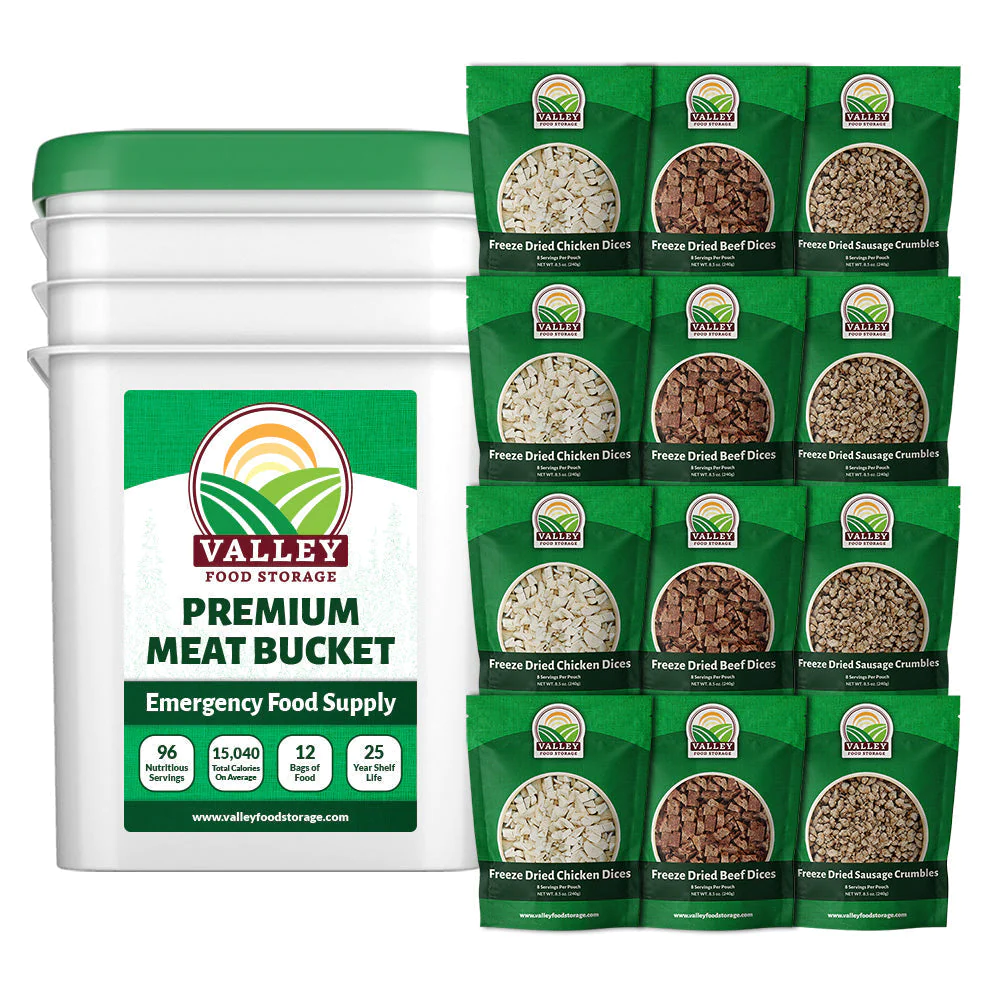 Premium Freeze-Dried Meat Bucket